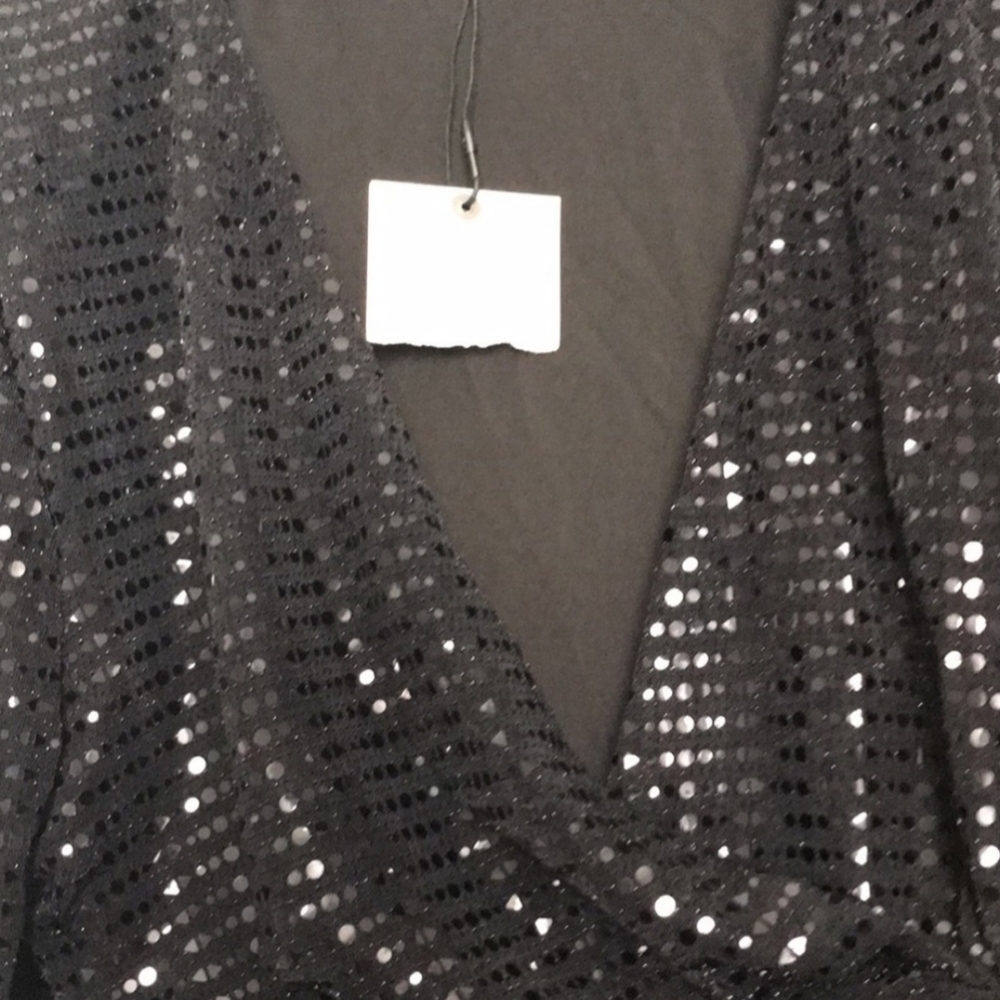 Brand new Black sequined, knee length dress. - Picture 3 of 3
